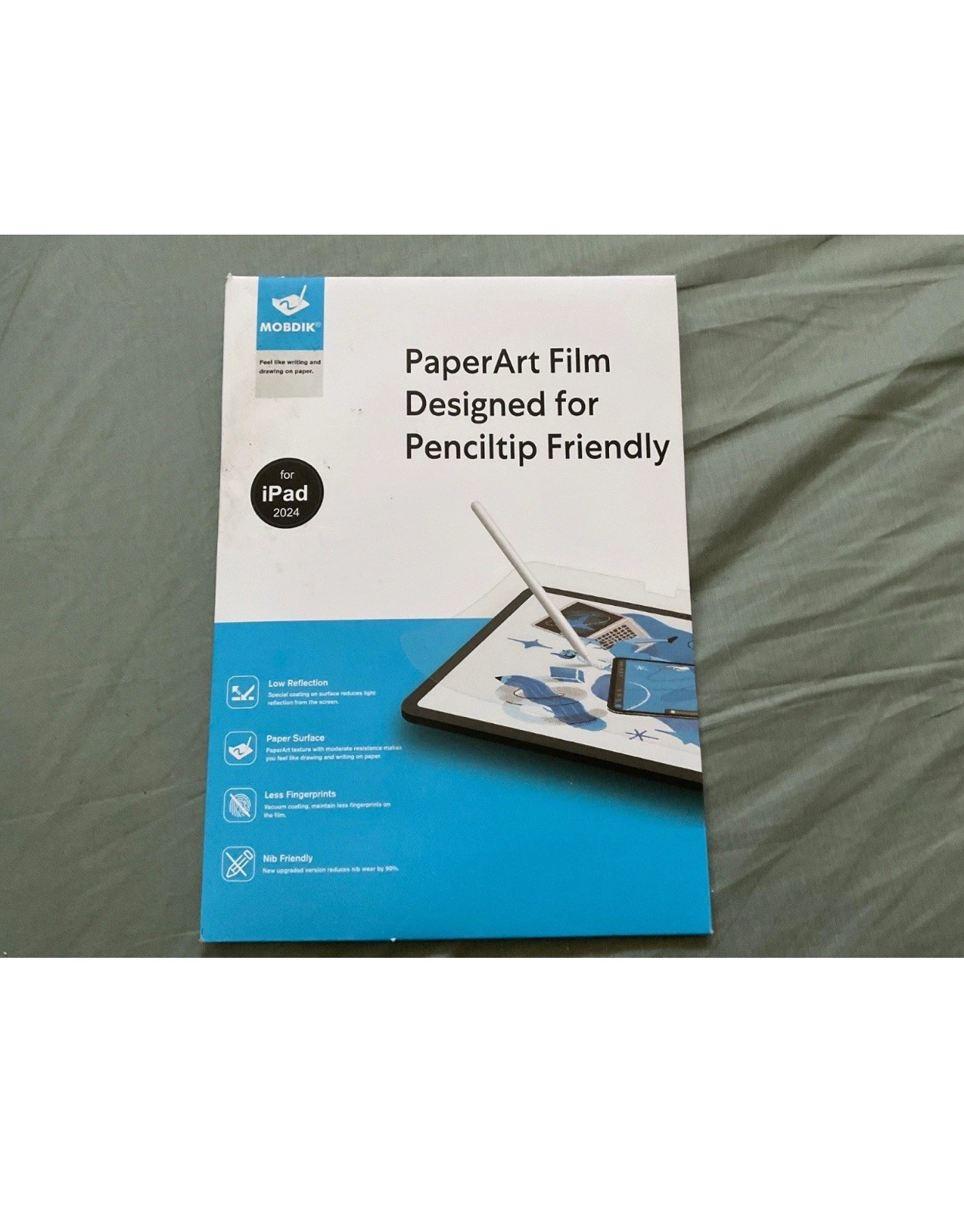 MOBDIK 2 Pack Paperfeel Screen Protector Compatible with iPad Pro 11 M4 (2024)