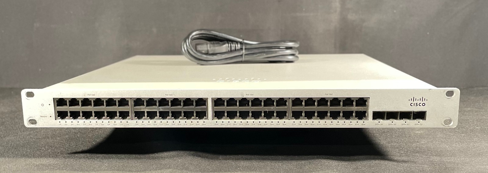 Cisco Meraki MS320-48FP-HW 48 Port PoE + Gigabit Switch-Same Day Shipping
