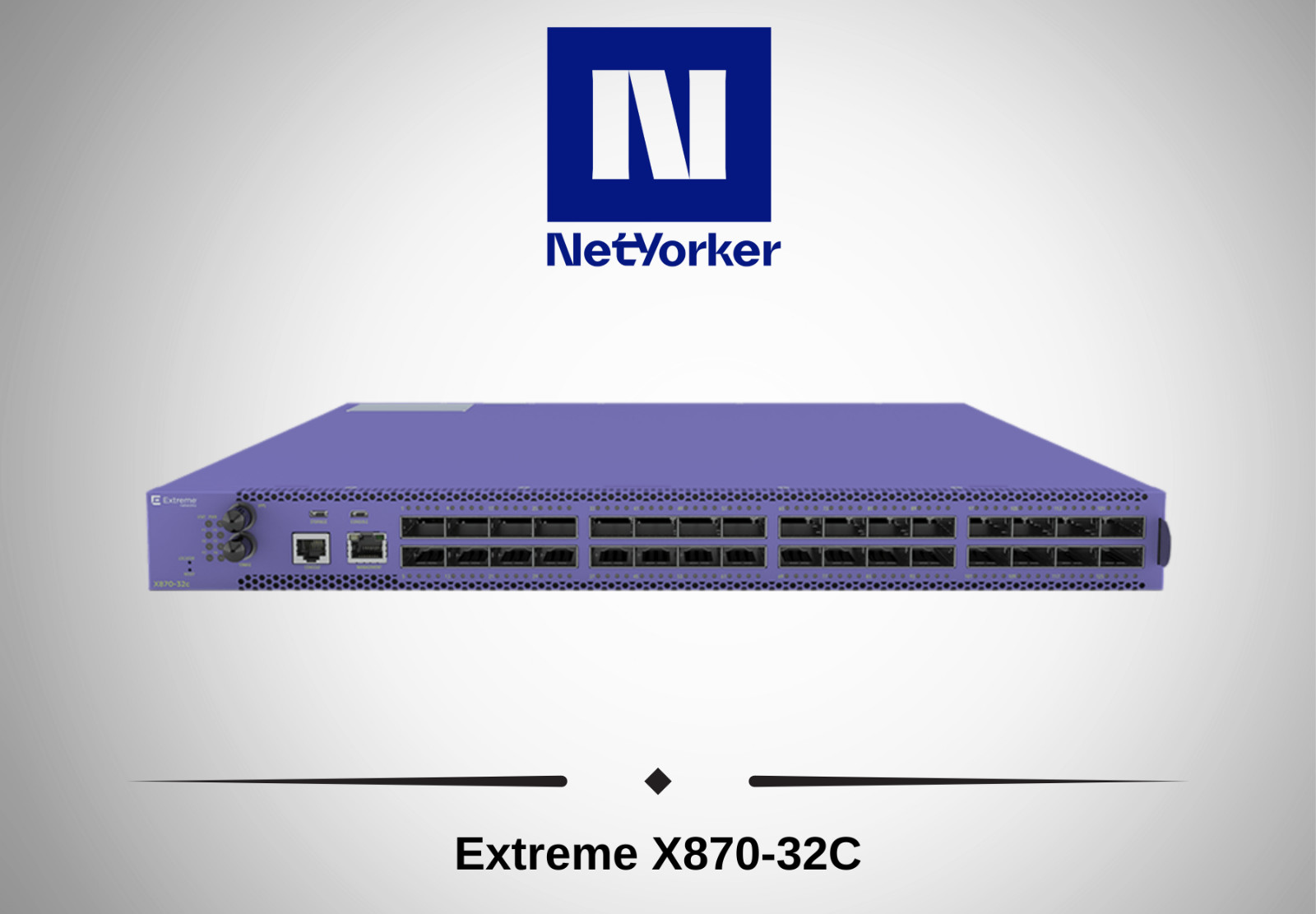 Extreme Networks  17800 X870-32C  Base  Switch w/2x AC -Same Day Shipping