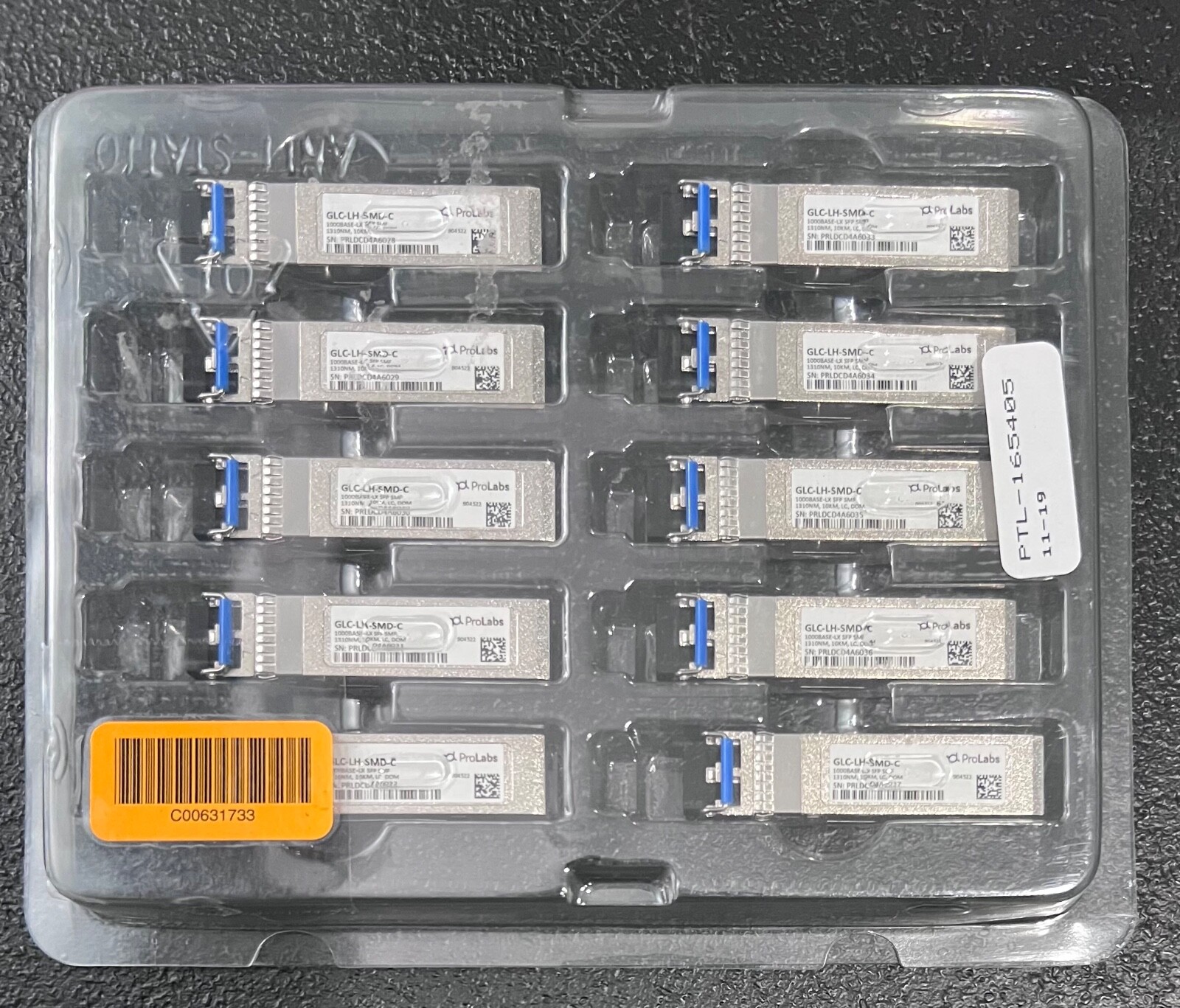 Lot of 10 New Transceiver CISCO ProLabs GLC-LH-SMD-C