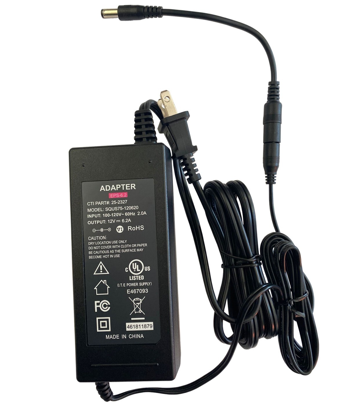 12V UL AC Power Adapter For Belkin F4U055 Thunderbolt Express Dock PDN-80-01 PSU