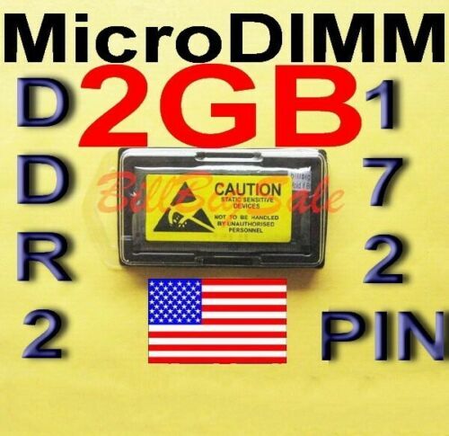 (2GB RAM) 1x2G MicroDIMM 172PIN DDR2-533 PC2-4200 533MHz PANASONIC FUJITSU μ