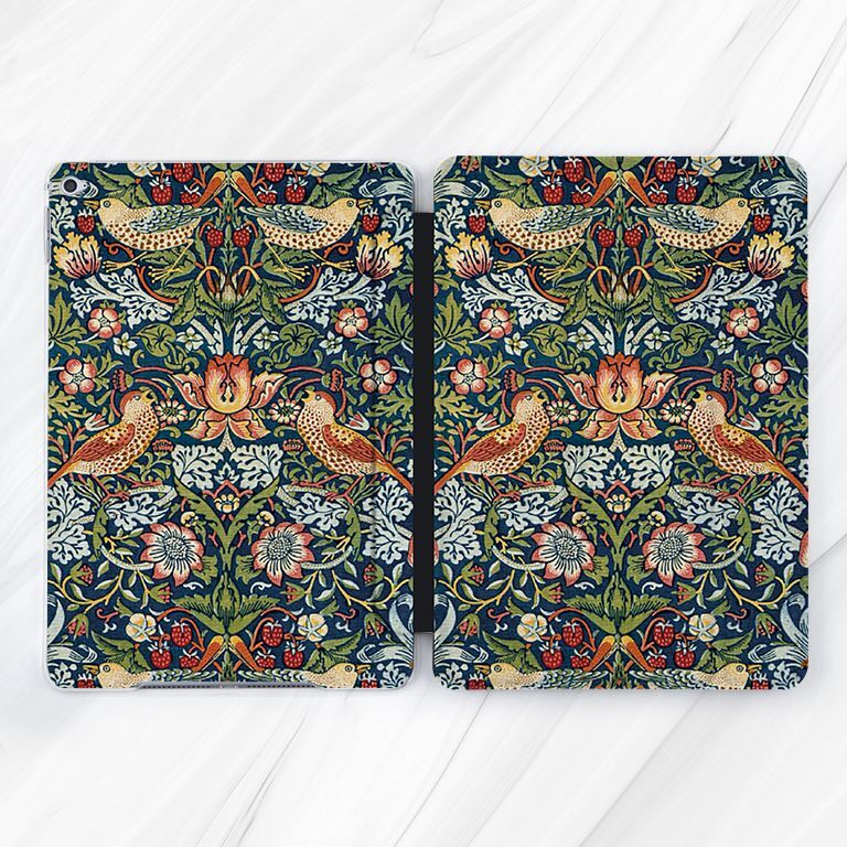 Strawberry Thief William Morris Case For iPad 10.2 Mini 7 10.9 A16 Pro 13 Air 11