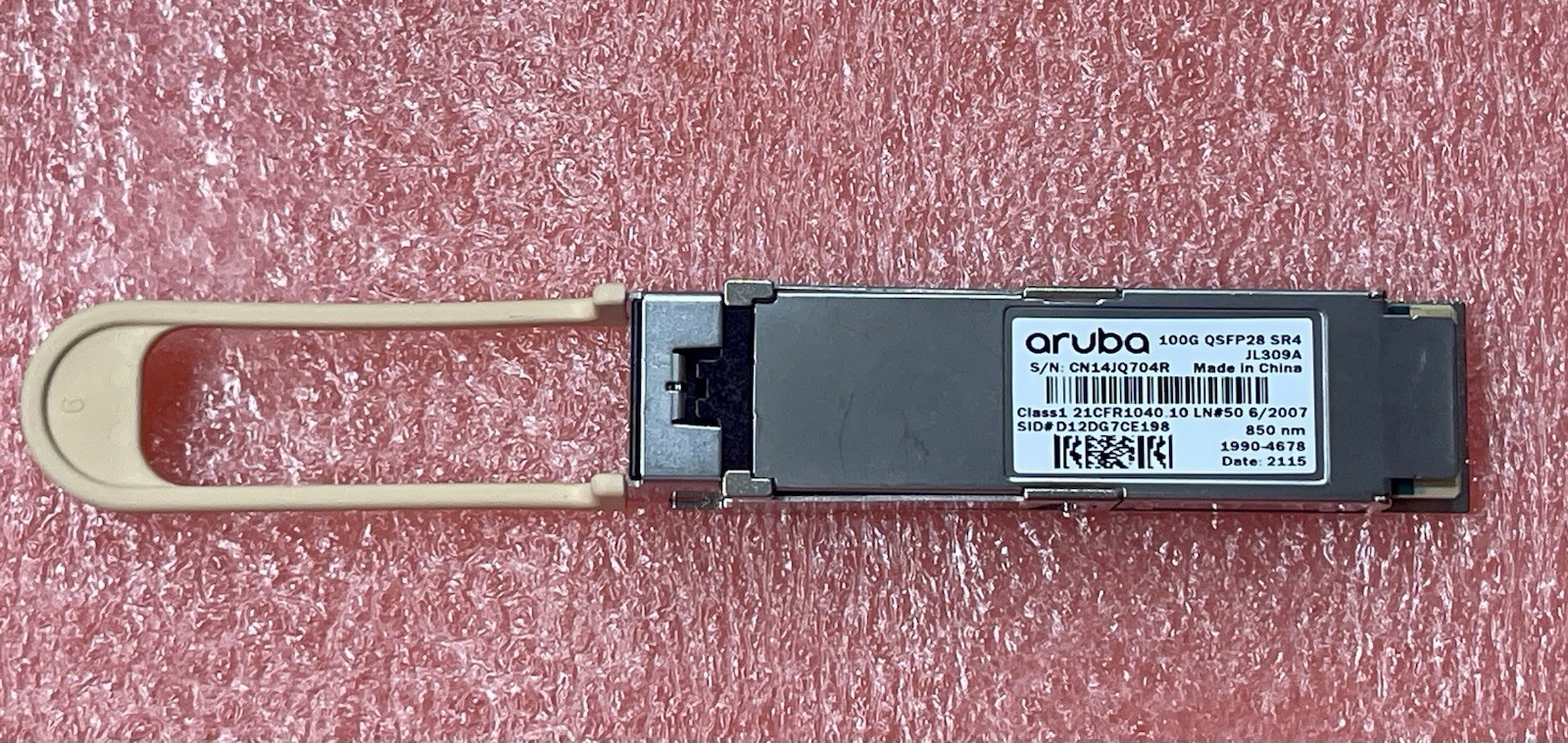 HP JL309A ARUBA 100GB QSFP28 MPO SR4 100M MMF Used