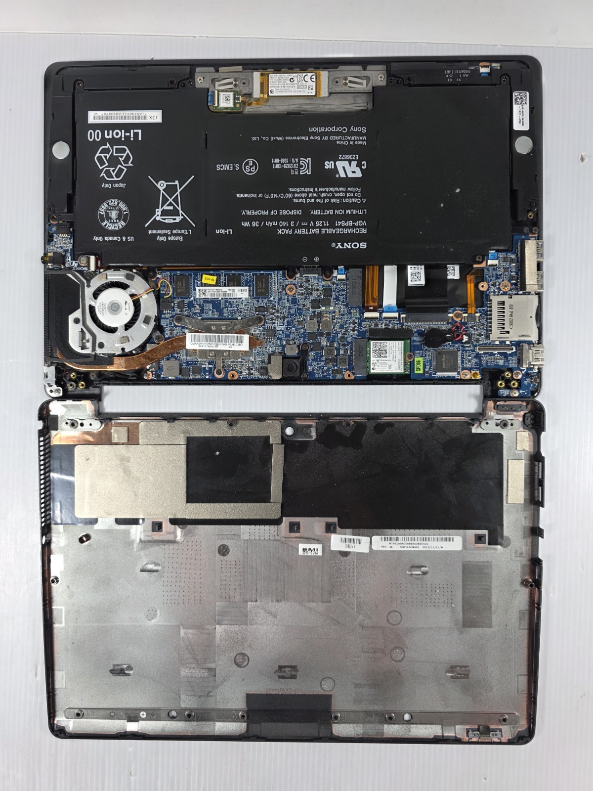 OEM Sony Vaio Flip Svf13n13c MOTHERBOARD 31FI1MB00H0 DA0FI1MB8D0 & Battery 