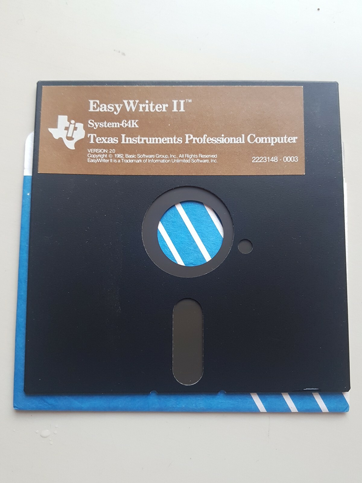 EASY WRITER II TEXAS INSTRUMENTS TI EASY WRITER II 2.0 1982 Diskette 64k