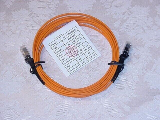 OM2 MTRJ M/M Fiber Optic Patch Cable Multimode Duplex Orange 62/125 LC SC, 10M