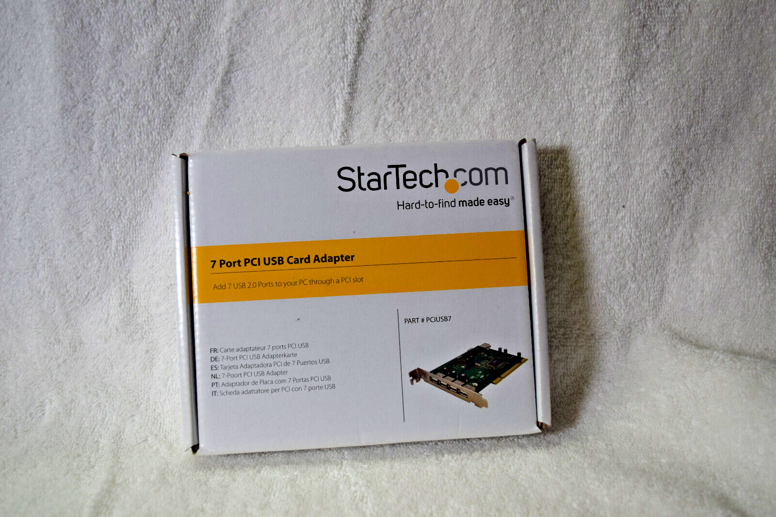New STARTECH PCIUSB7 7 PORT PCI USB CARD ADAPTER