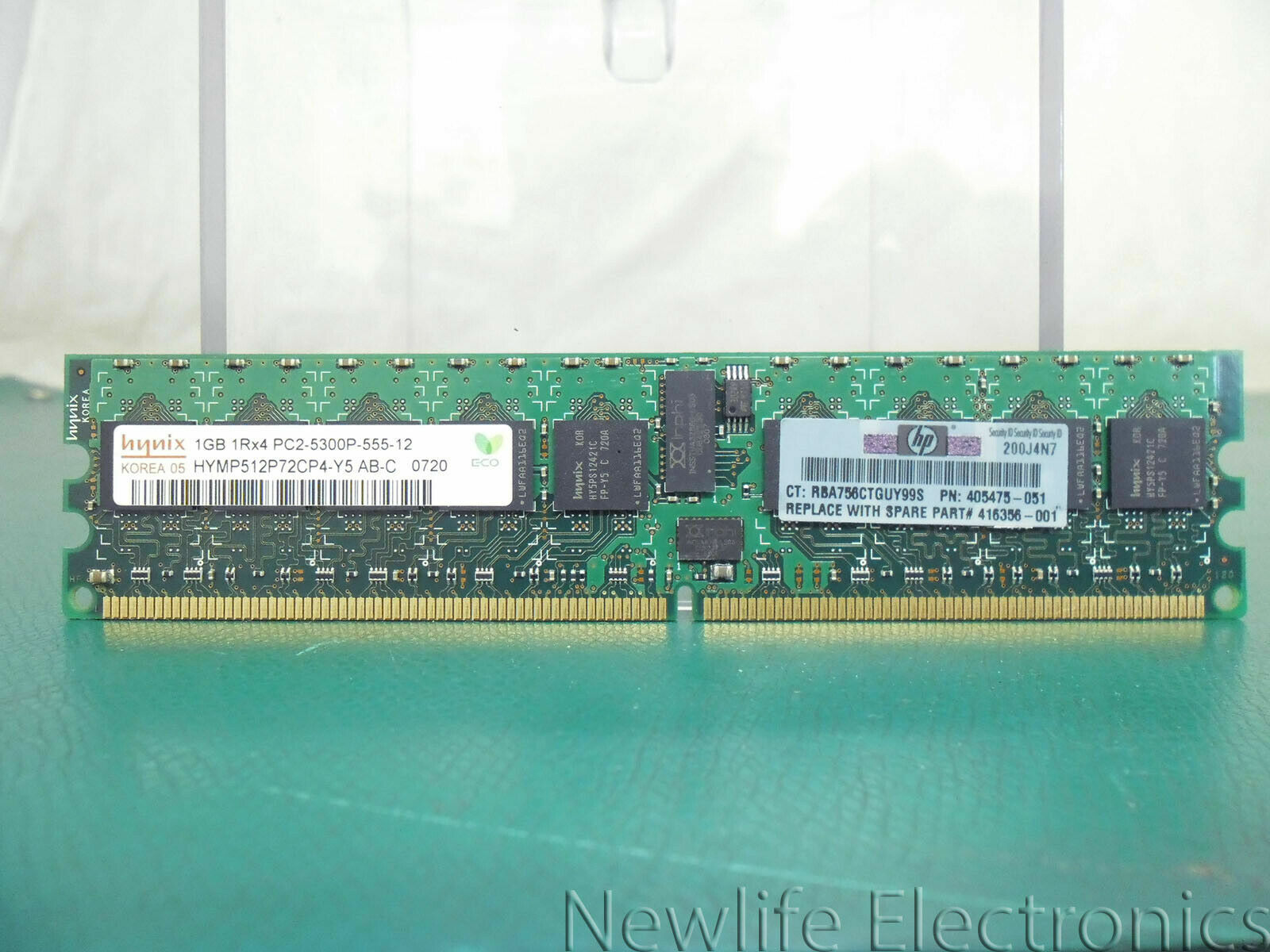 HP 416356-001 1 GB PC2-5300 DDR2 SDRAM Server Memory 405475-051