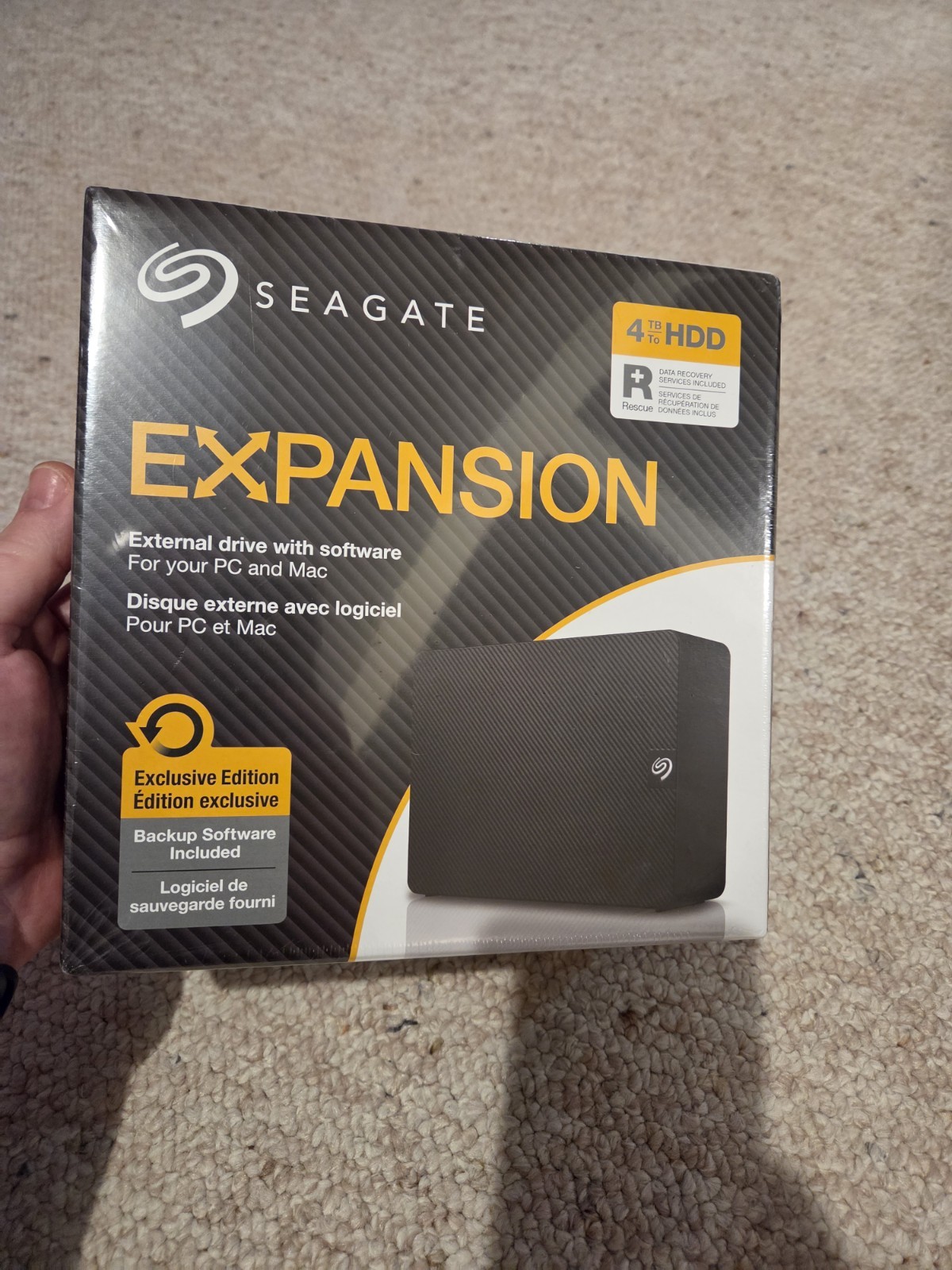 Seagate Expansion Desktop 4TB HDD External Hard Drive Stkr4000400 NEW/SEALED