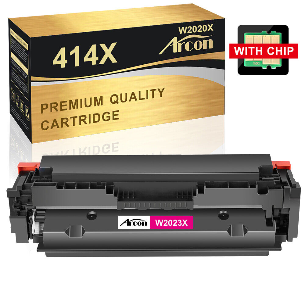 With/Chip W2020A Compatible With HP 414A Toner Color Laserjet Pro MFP M454dn LOT