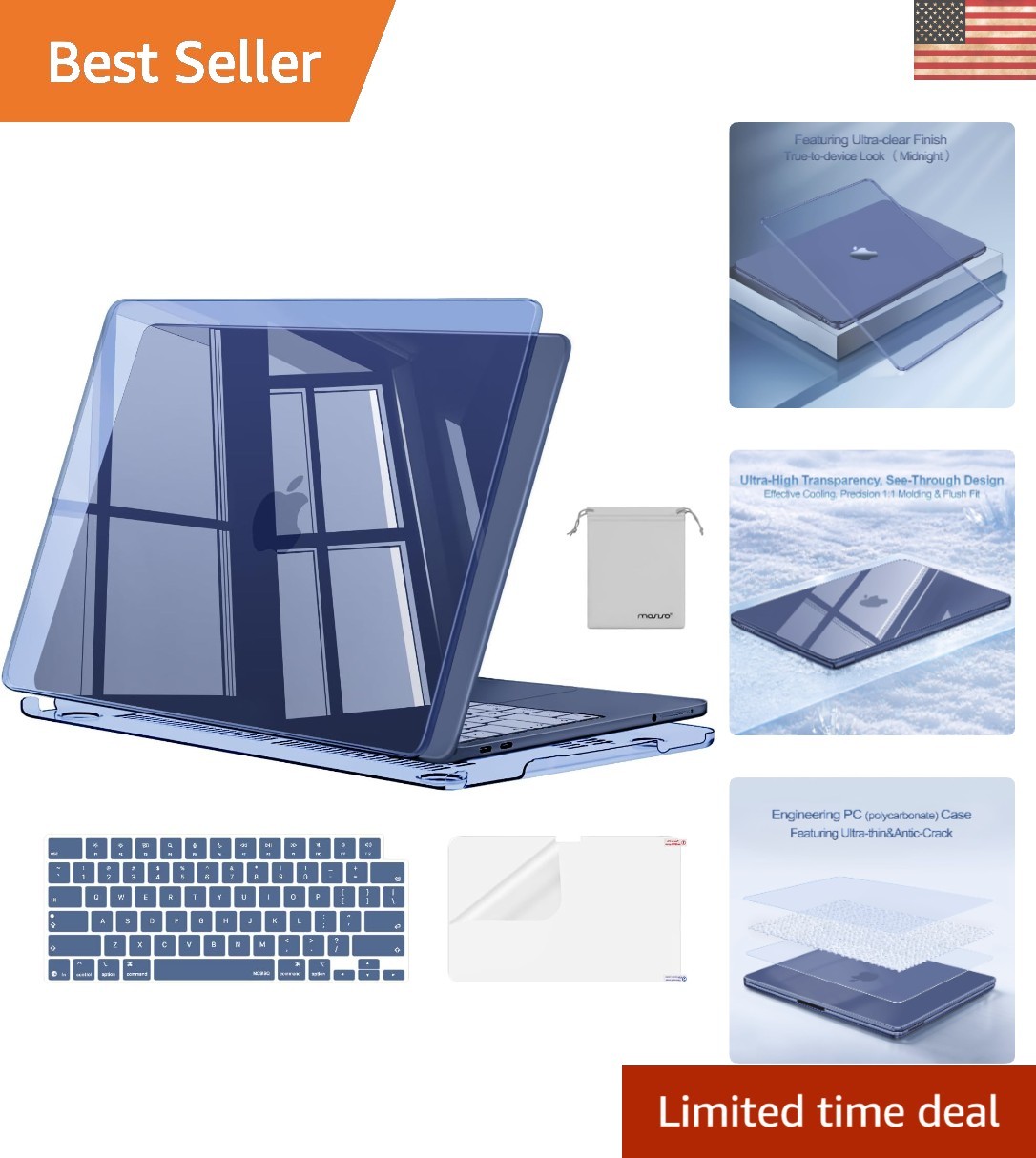 Lightweight Hard Shell Case for MacBook Neo 13" 2026 A3404 - Elegant Protection