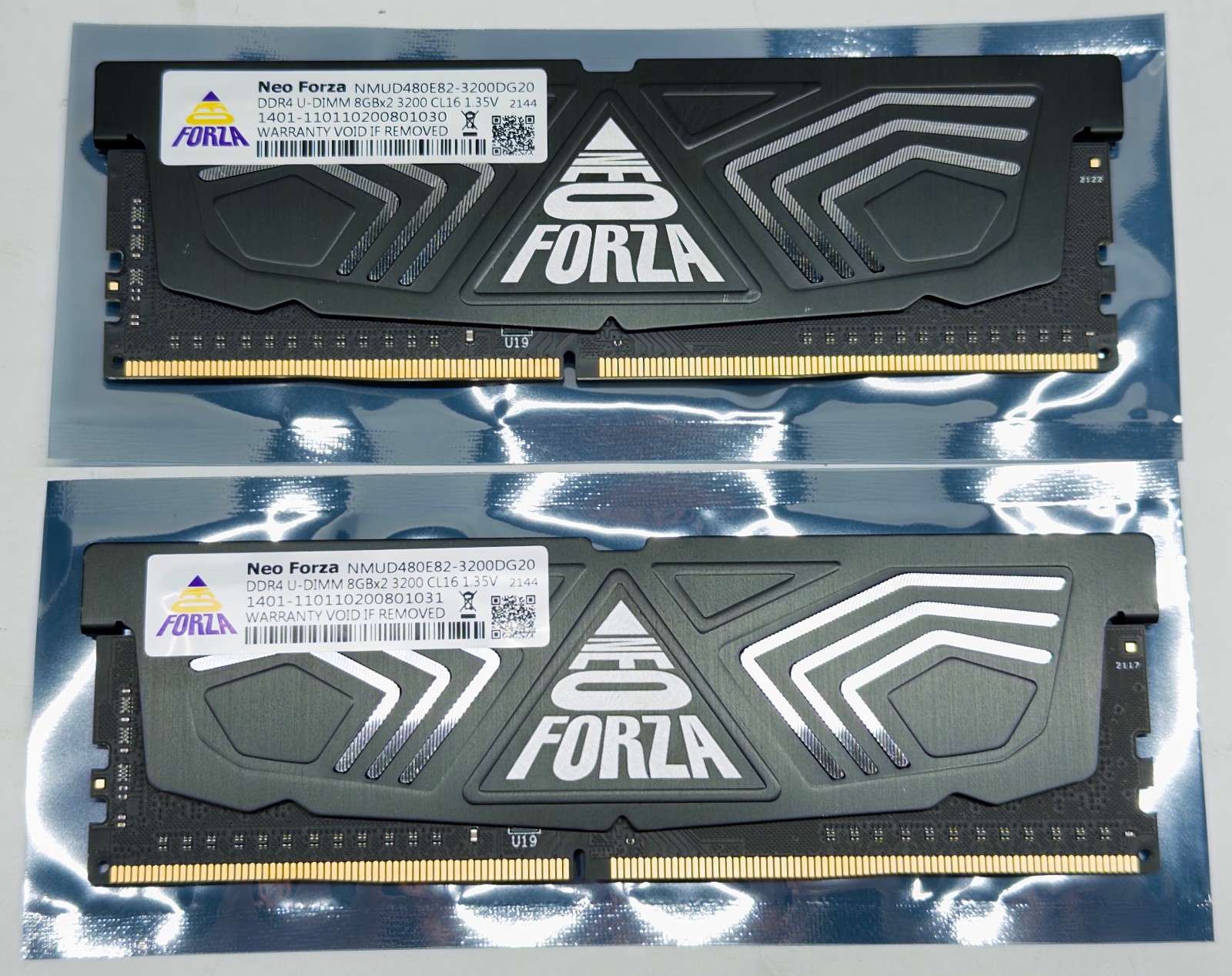 Neo Forza Faye 16GB (2x8GB) DDR4 DRAM 3200MHz CL16 288-Pin Desktop Memory RAM