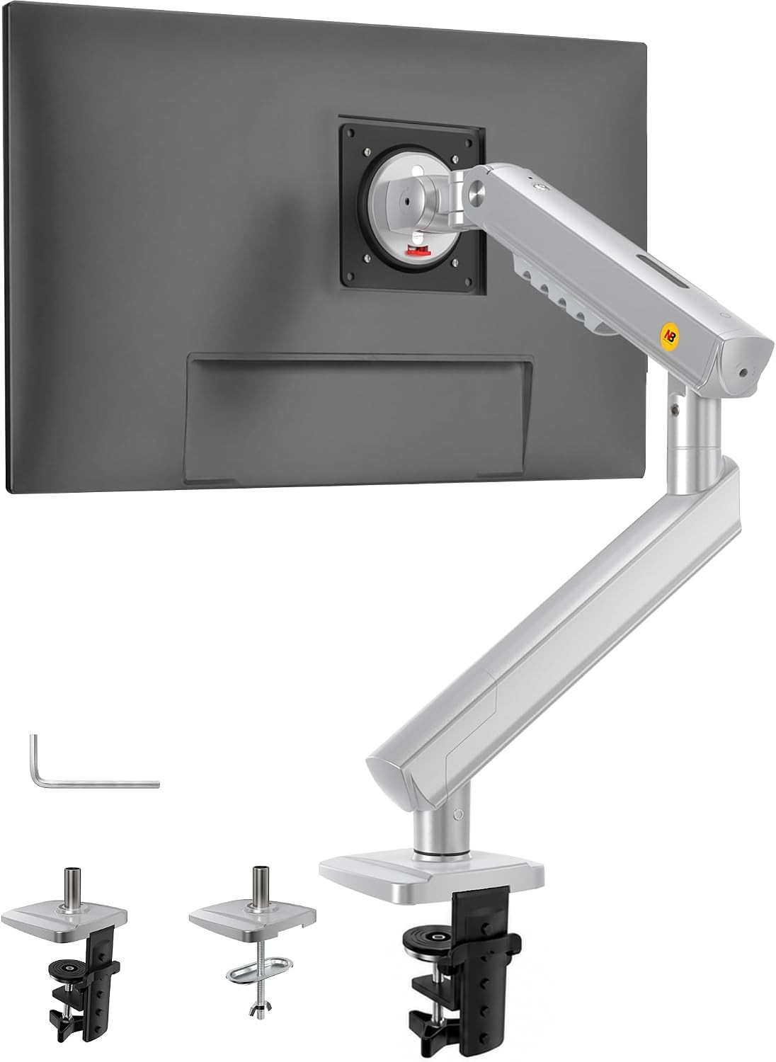 NB Smoovex™ Single Computer Monitor Mount, Monitor Stand Fits up to 32 Inch, Mec
