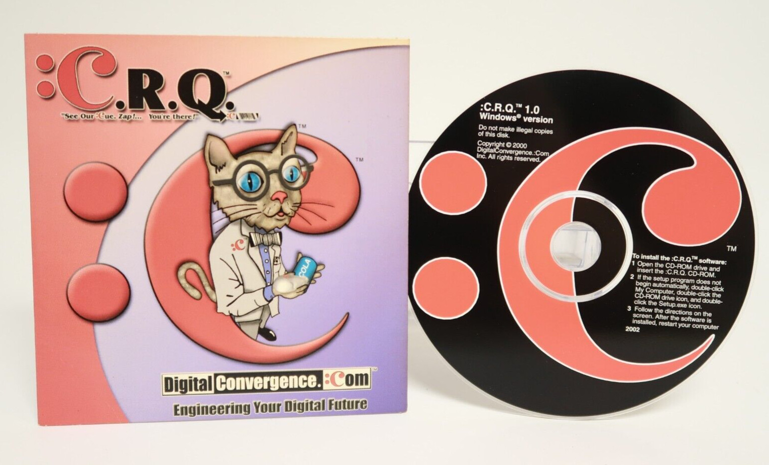 C.R.Q. Digital Convergence Digitial Future 2000 PC Computer Program Software