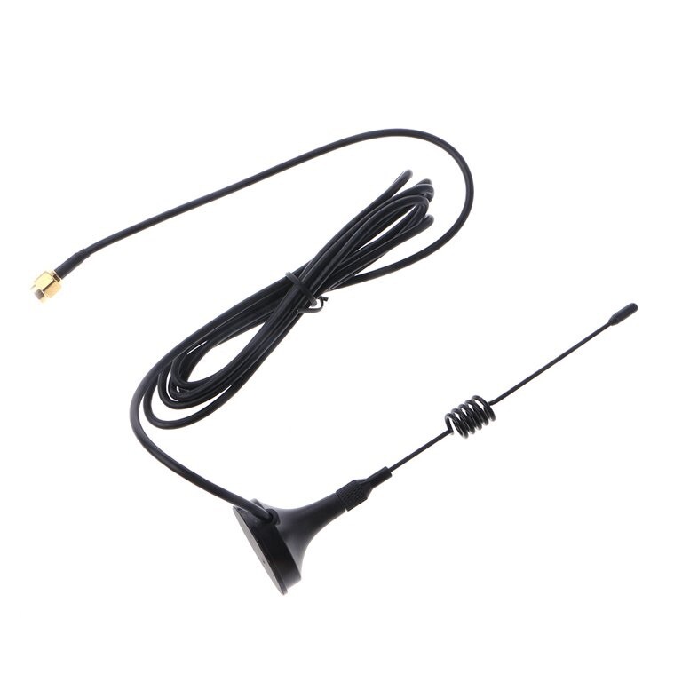 433 MHz 3dBi Gain Omni, 6 Inches Antenna w Magnetic Base 5ft Coax SMA 420 450MHz