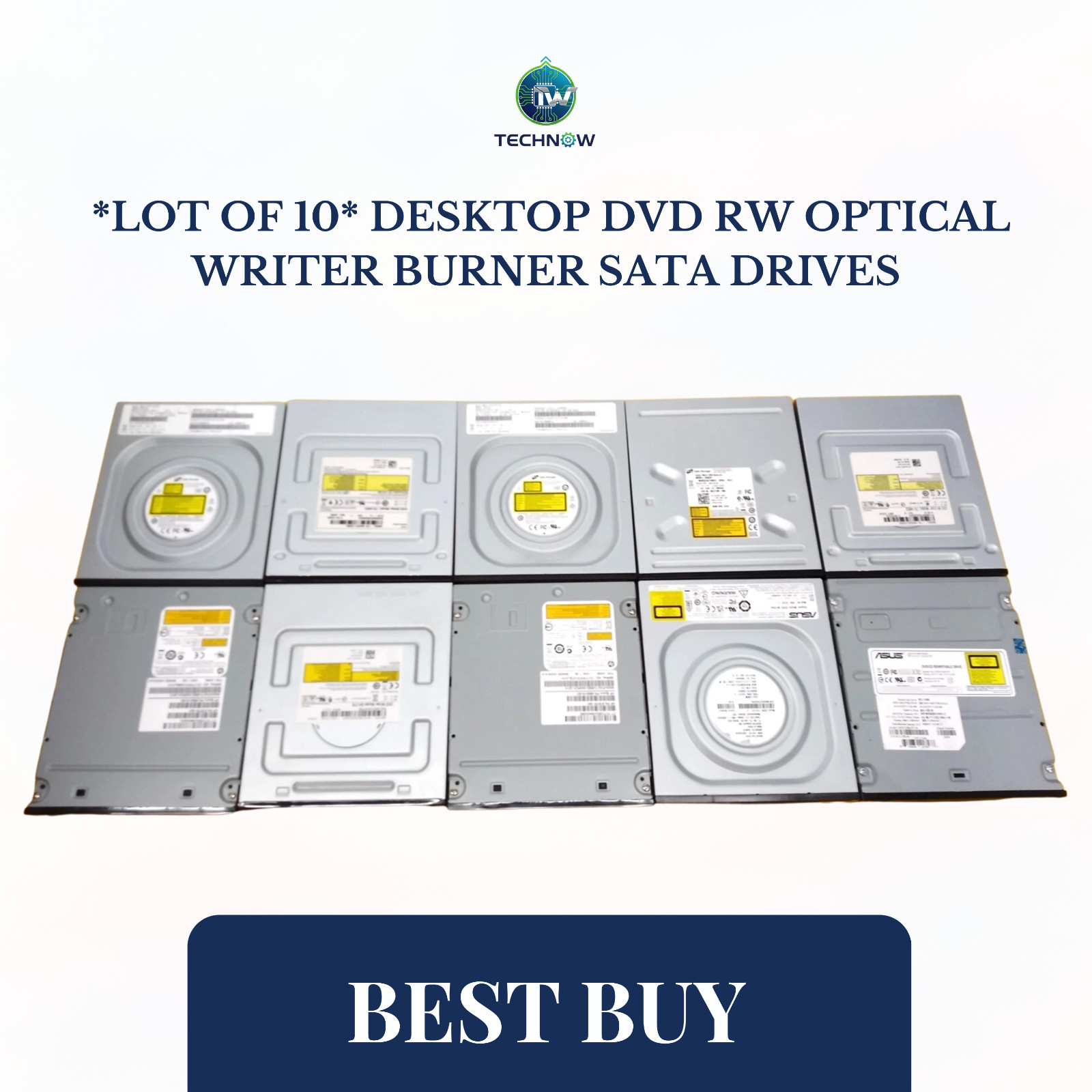 ⭐️⭐️⭐️⭐️⭐️ *Lot of 10* Desktop DVD RW Optical Writer Burner SATA Drives