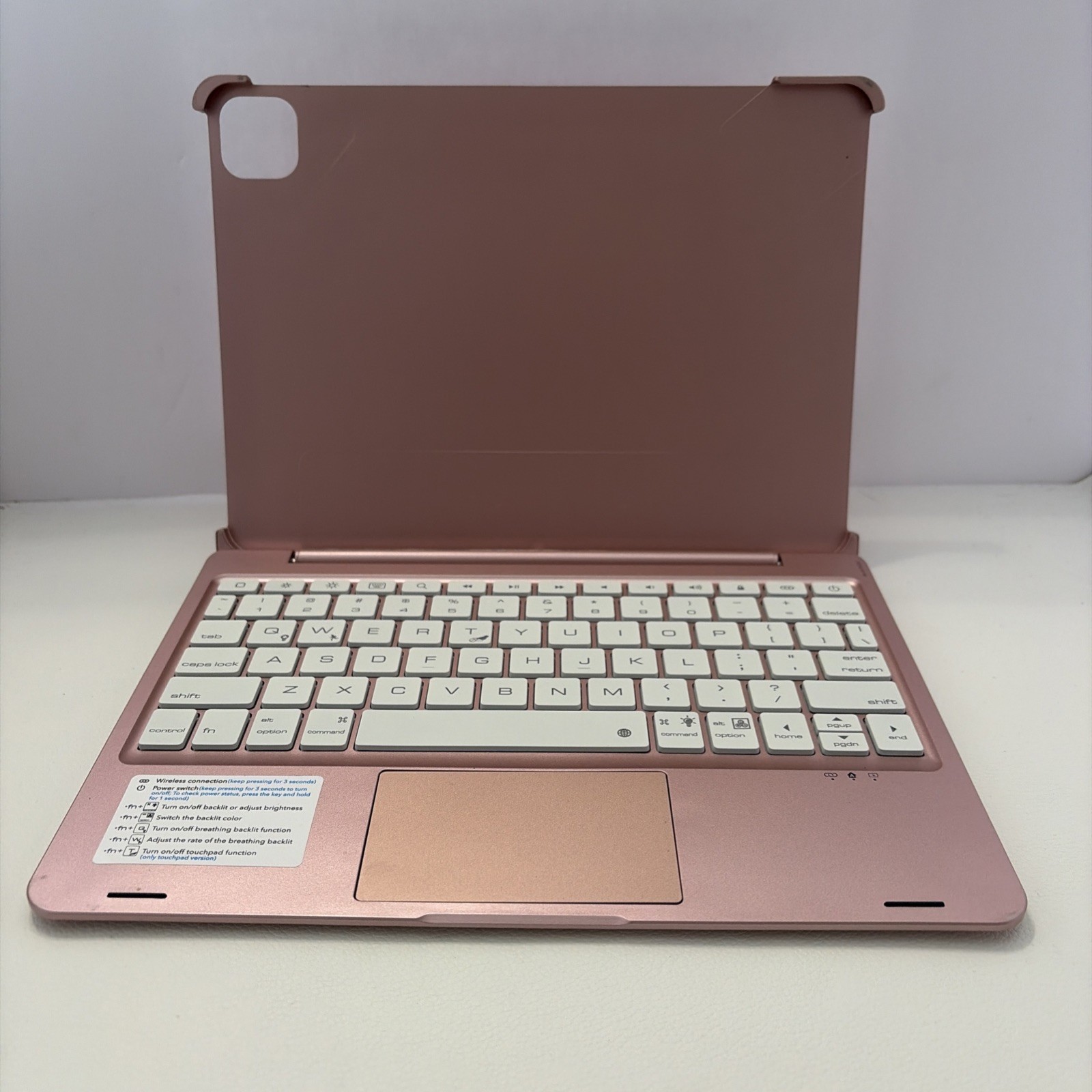 Tablet Wireless Keyboard Rose Gold 