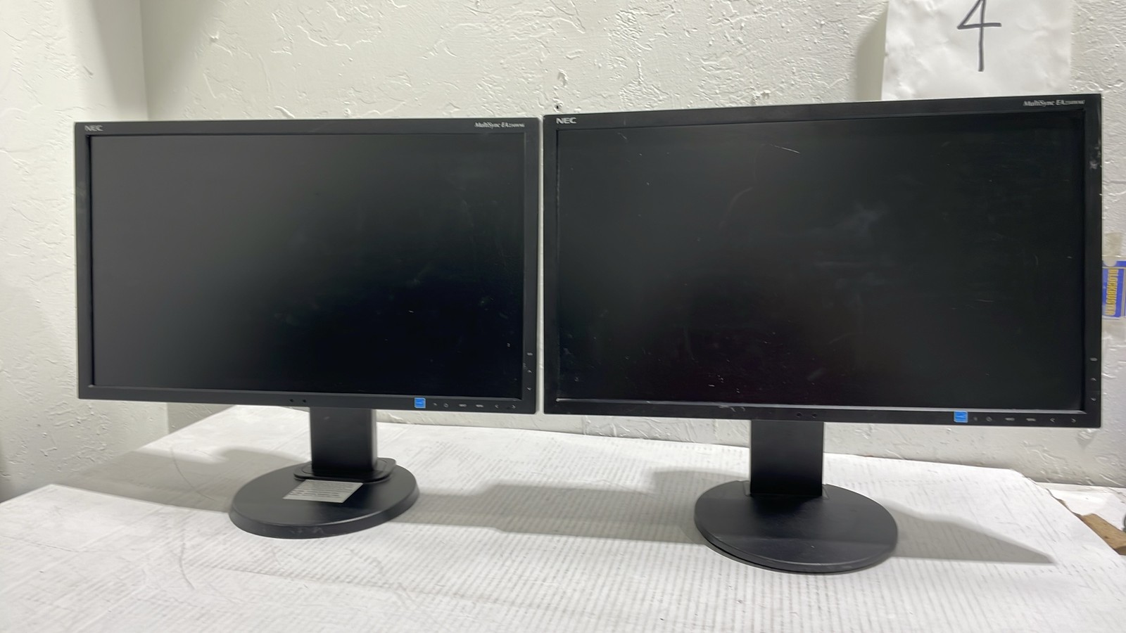 NEC MultiSync EA234WMi-BK 23" 1080p HDMI DP VGA FHD IPS LED Monitor Lot of 2