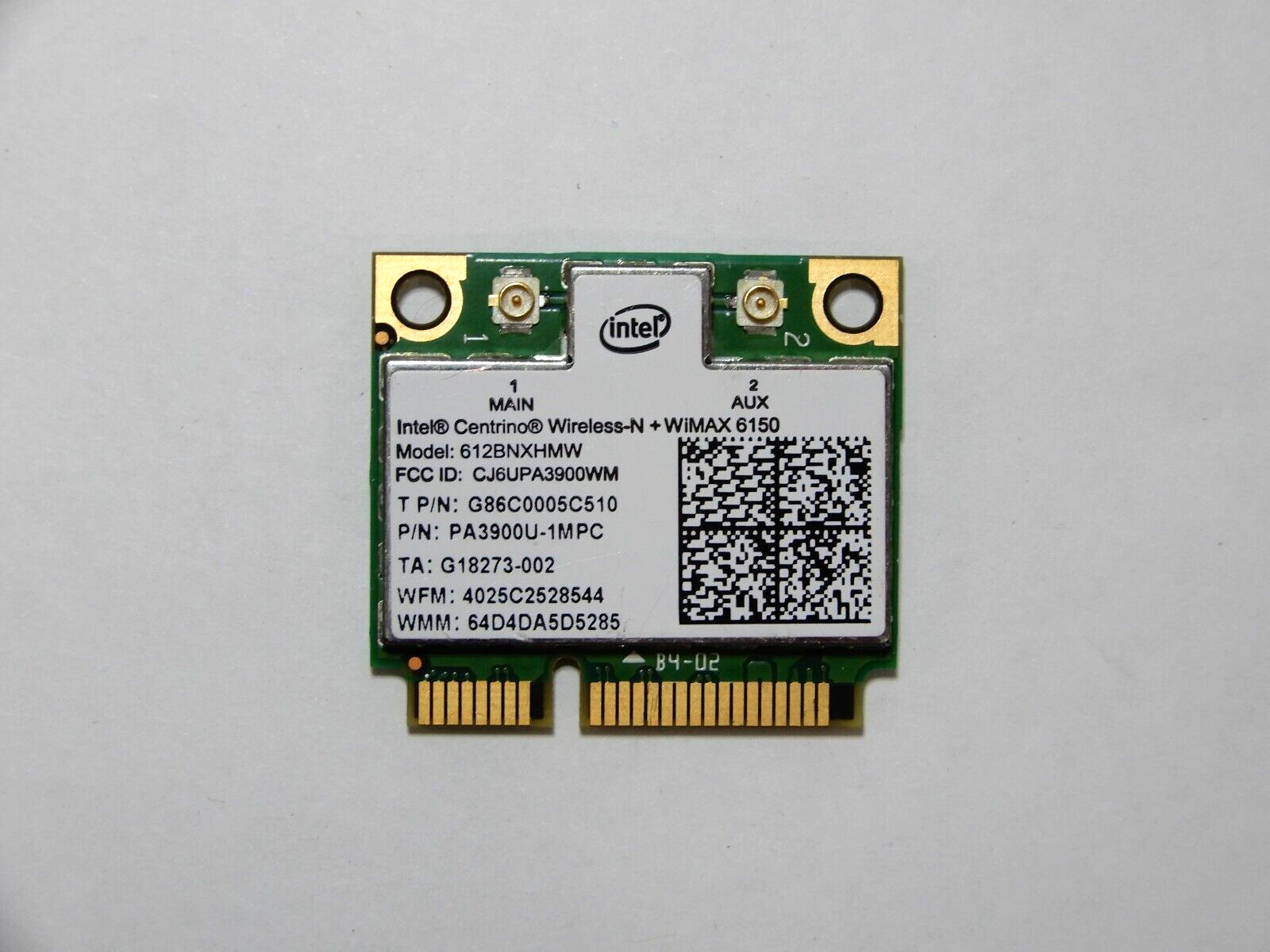 Intel Centrino Wireless-N WiMAX 6150 612BNXHMW b/g/n PCIe Half