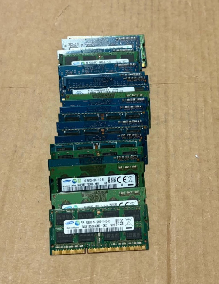 Lot of 22 4GB DDR3 DDR3L Laptop RAM Memory SO-DIMM Samsung Hynix Micron Mixed