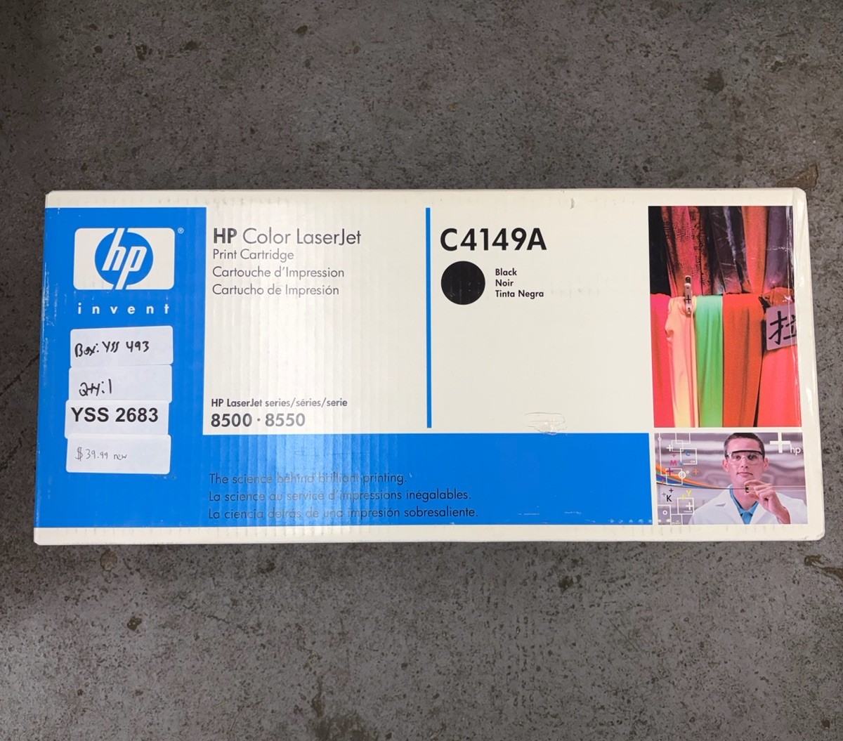 Genuine HP C4149A Black Printer Cartridge For 8500 8550 Sealed