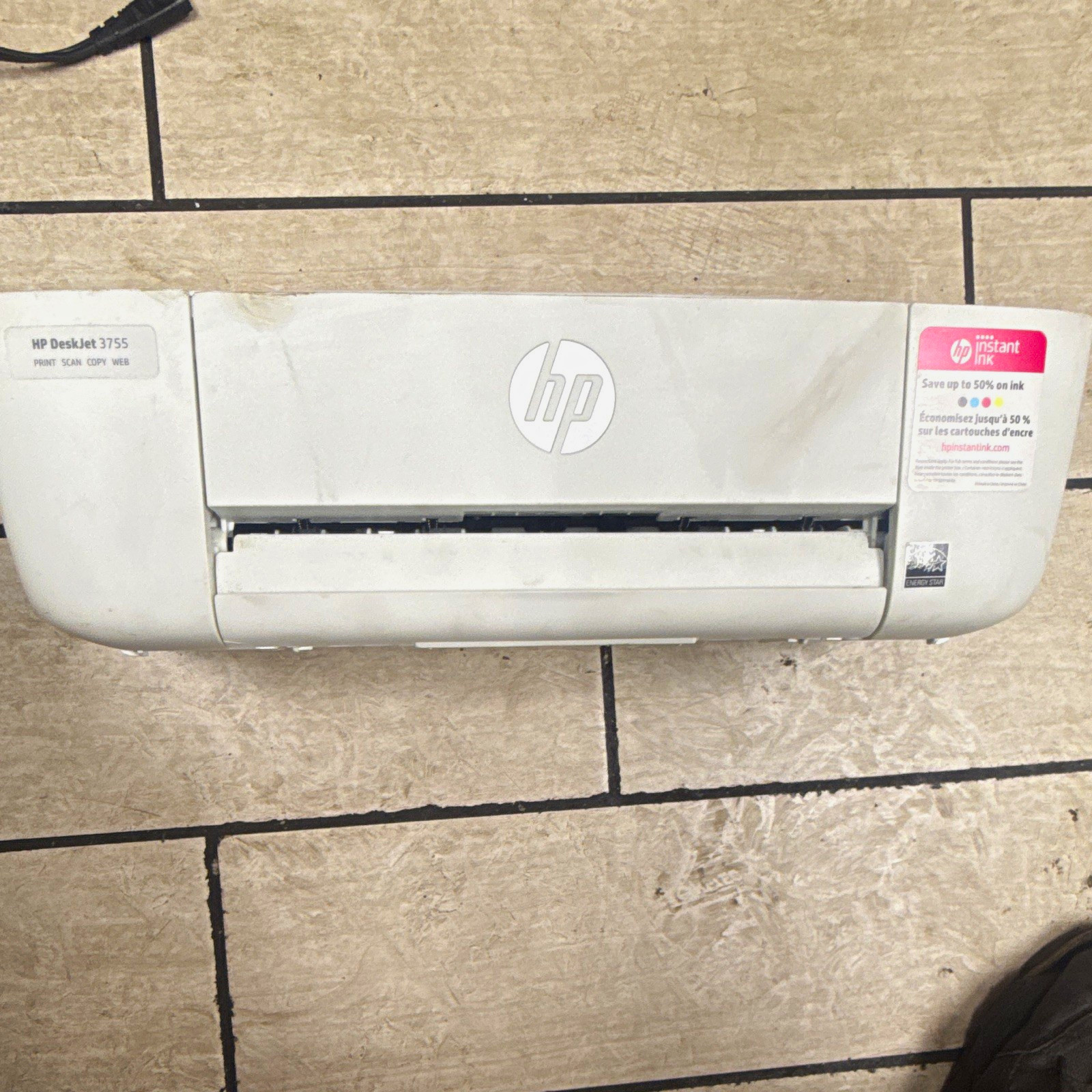 HP DeskJet 3755 Wireless All-in-One Color Inkjet Printer 4800x1200 USB