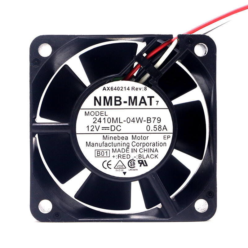 NMB-MAT 2410ML-04W-B79 6025 12V 0.58A 3-wire Power Module Cooling Fan Fast Ship