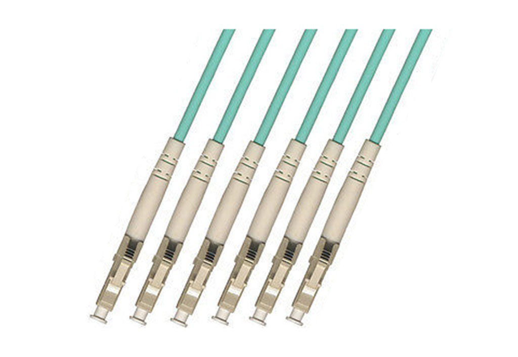 30M OUTDOOR ARMORED LC-LC 6 STRAND OM3 50/125 MULTIMODE FIBER OPTIC CABLE