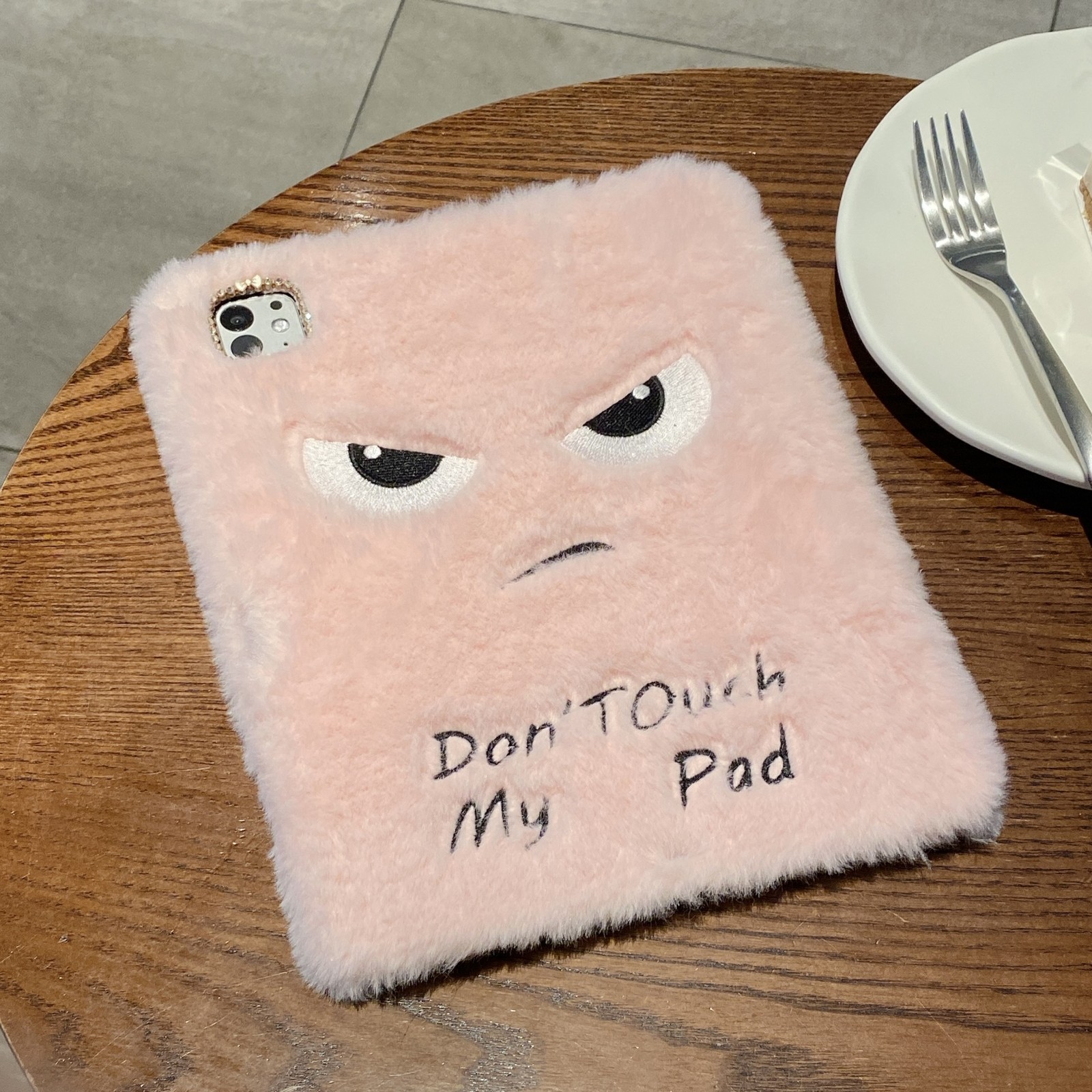 Plush Fur Cute Cartoon Case Cover For iPad 5/6/7/8/9/10/11th Gen Pro 11" Mini