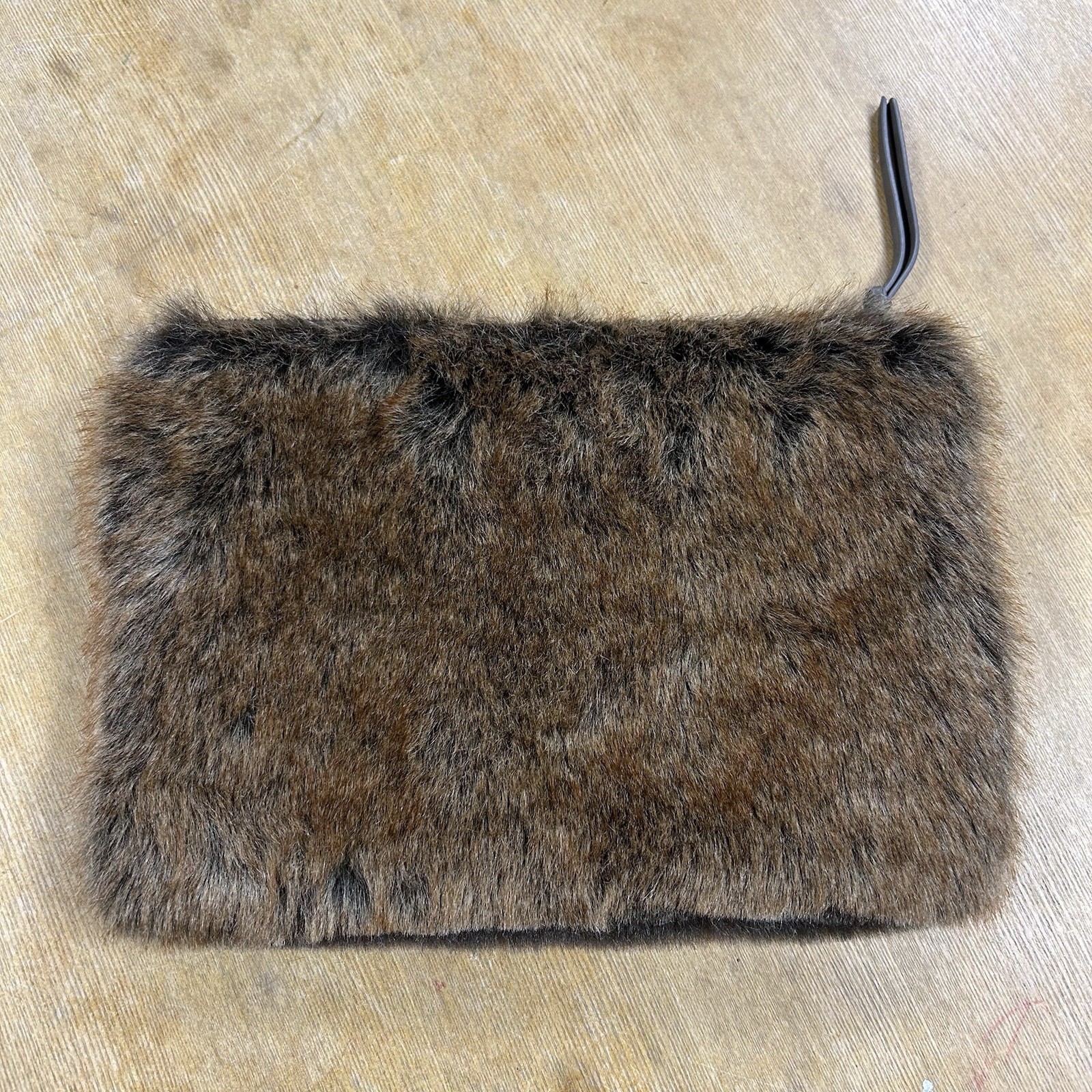 Restoration Hardware RH Faux Fur iPad Carrying Case Clutch Bag Handbag 9”x13”