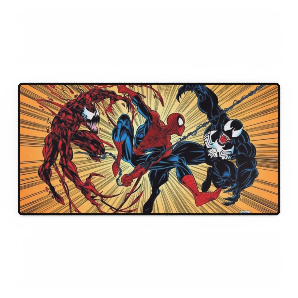 Marvel Comics Spider-Man Vs Venom Carnage Epic Battle Movie Mouse Pad Desk Mats