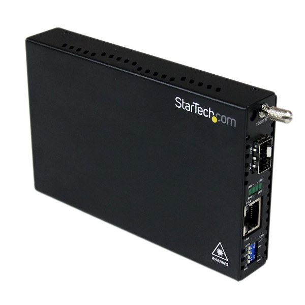 StarTech Gigabit Ethernet Fiber Media Converter with Open SFP Slot (ET91000SFP2)