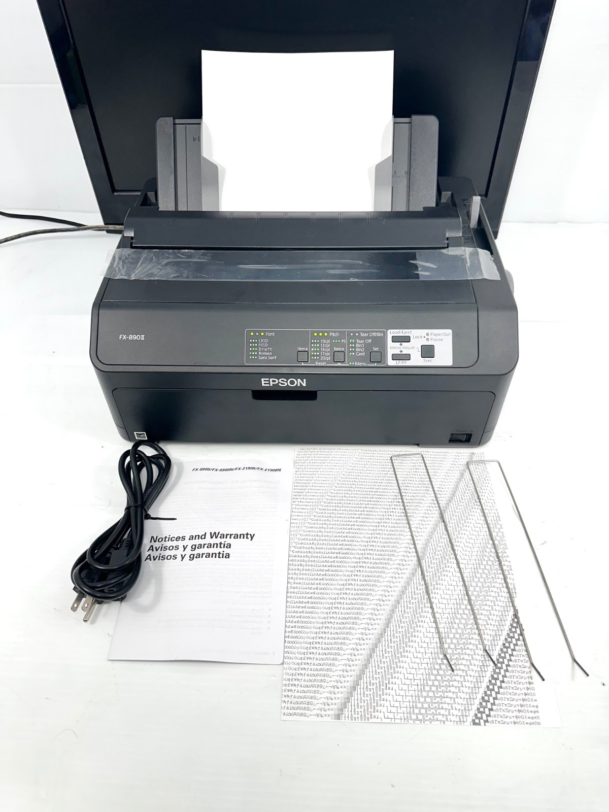 Epson FX-890II 9-pin Dot Matrix Printer - Monochrome-Energy, Slightly Used Video