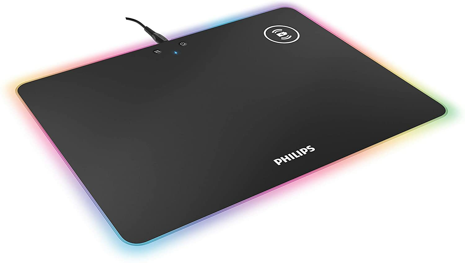 PHILIPS Gaming Mouse Pad Non-Slip Rubber Base, Adjustable Brightness, (SPL7504)