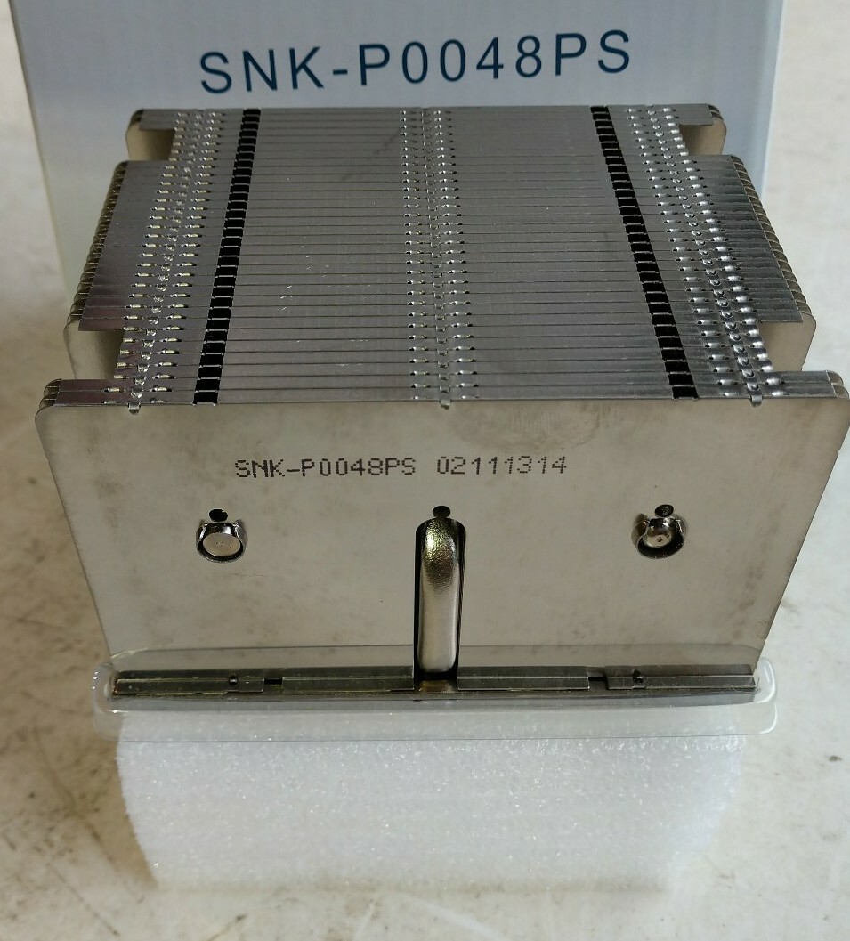 (2) Supermicro SNK-P0048PS Passive CPU Heat Sink Sockets