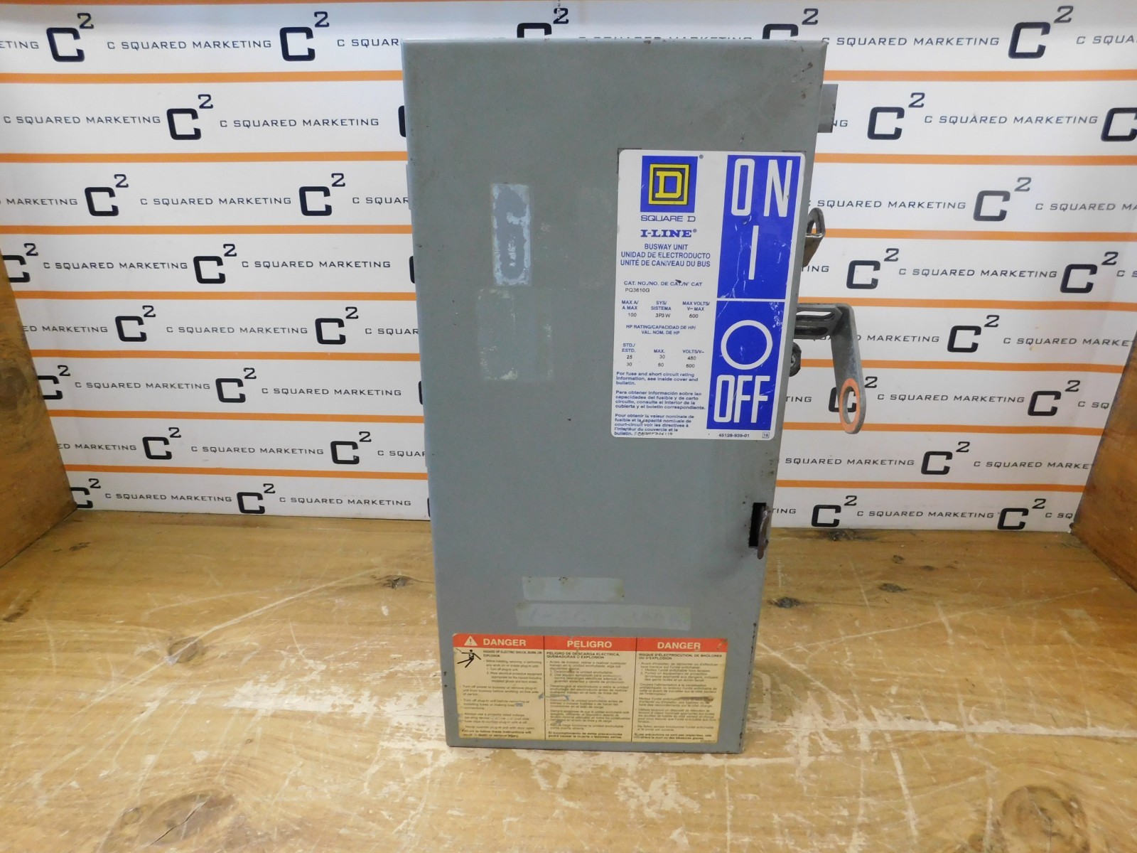 Square D PQ3610G 100 Amp I-Line Buss Plug used CSQ