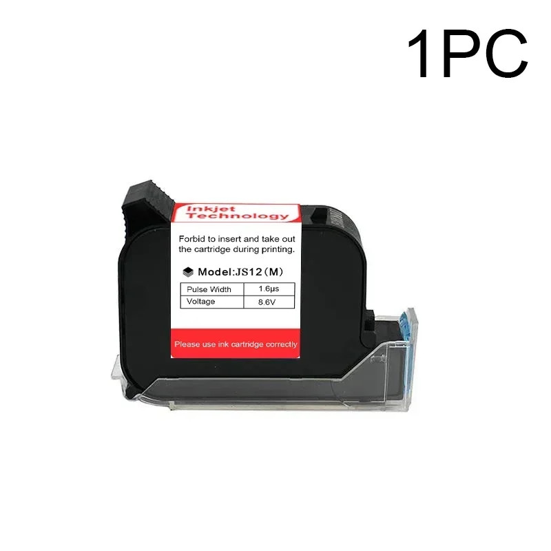JS12 12.7mm Handheld Printer Ink Cartridge 1-5PCS Fast Dry Eco Solvent 600DPI Th