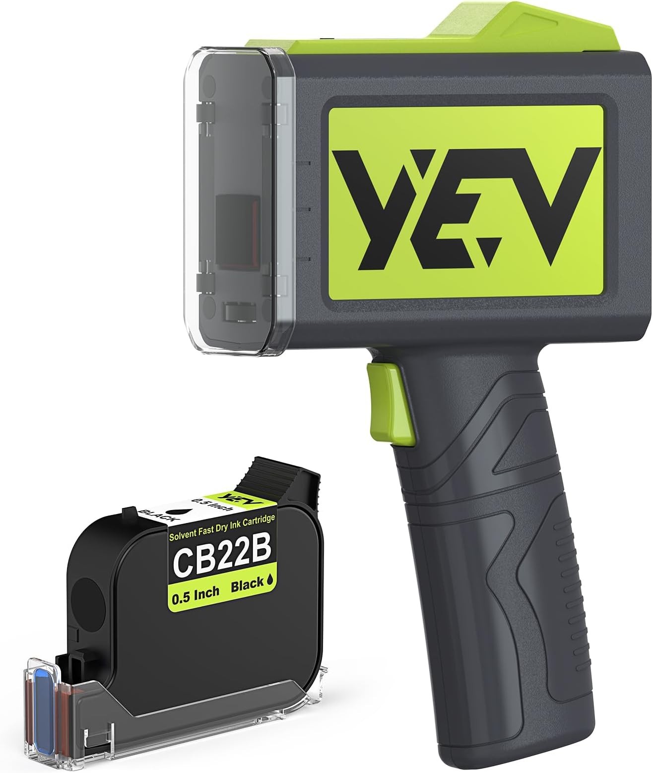 YEV Handheld Inkiet Printer V127 Newly Enhanced 16-Hour Continuous Printing 5...