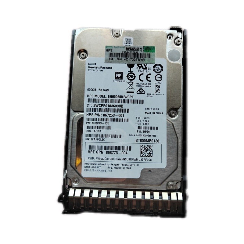 FOR HPE 870763-B21 870797-001 600GB 12G 15K SAS SFF 2.5" ENT HDD Hard Drive NEW