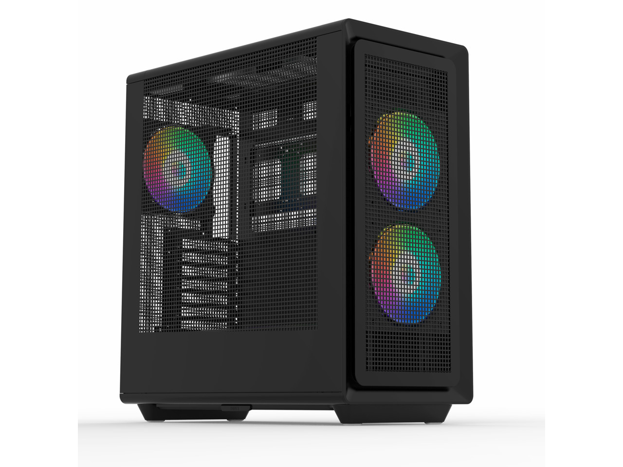 Rosewill Helium Air Black Mid Tower Computer Gaming Case, Mesh Panel, E-ATX, Too