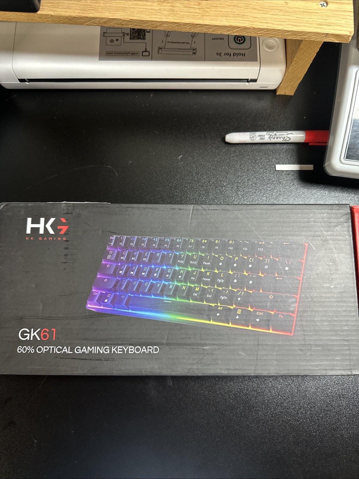NEW HK Gaming GK61 60% Optical Gaming Keyboard Multicolor Backlit Gaming Edition
