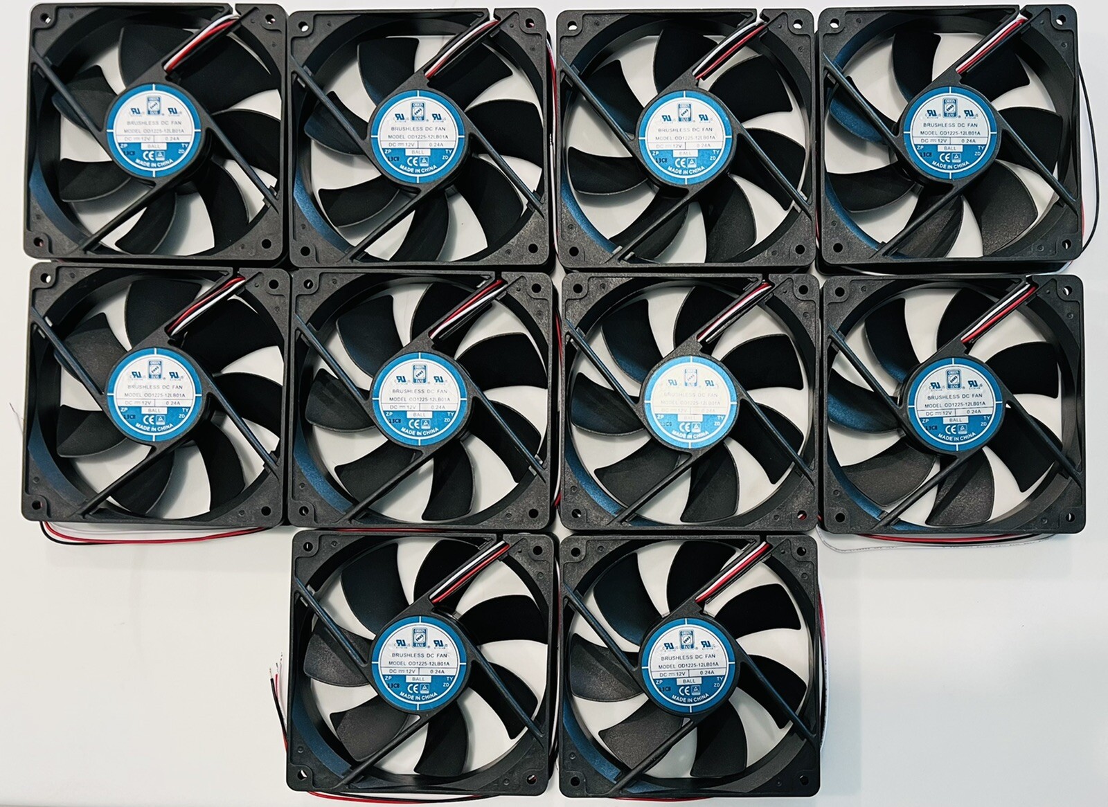 Orion Axial 120mmX25mm Silent Computer Case Cabinet Cooling Fan 12VDC⭐LOT OF 10⭐