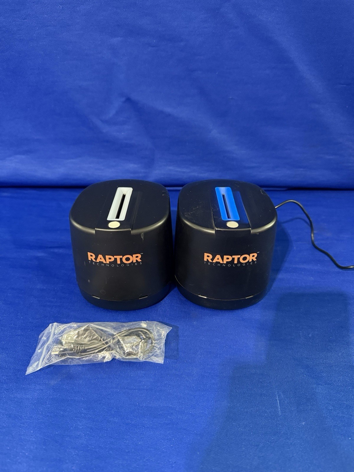 Raptor Duplex CR5400 ID Card Scanner Lot of 2 -Working Except 1 USB Port Crooked