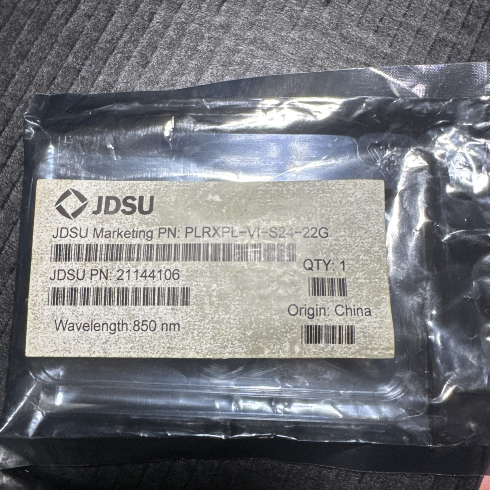JDSU PLRXPL-VI-S24-22G  850 nm