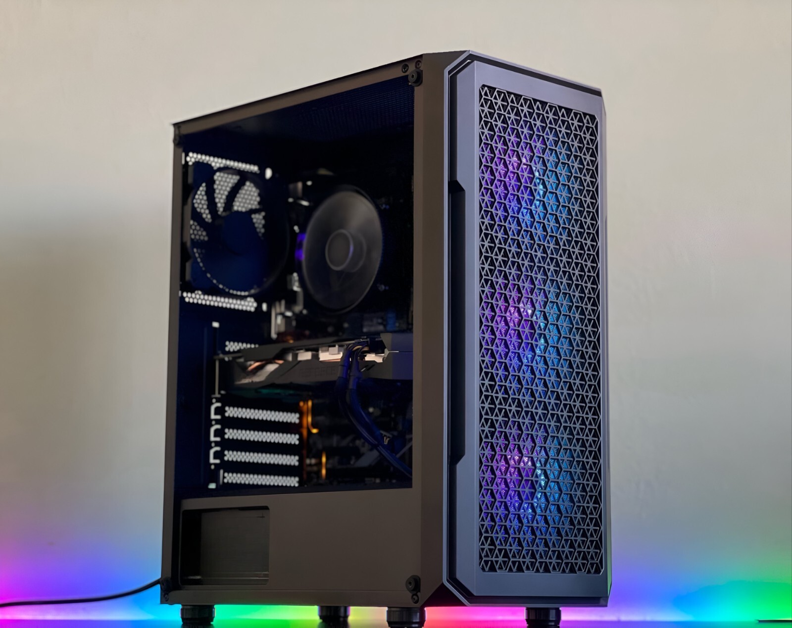 Stock Trading PC Entry Level Quad Monitor Ready RYZEN 7 32GB RAM 1TB SSD RGB
