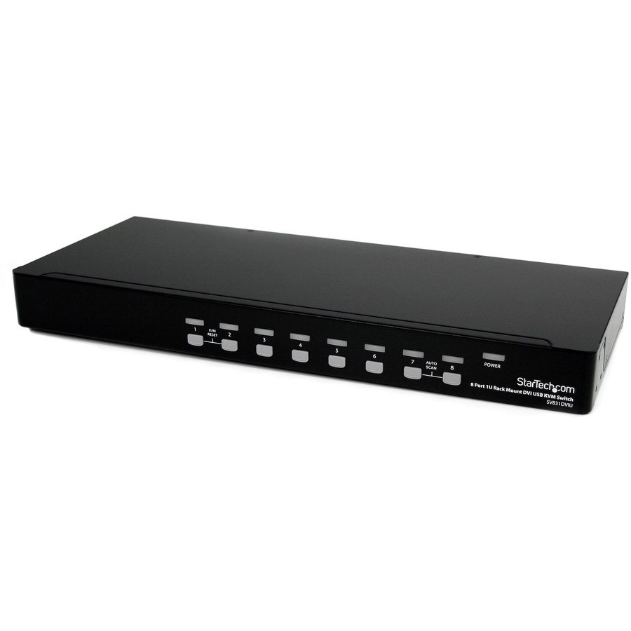 StarTech 8 Port 1U Rackmount DVI USB KVM Switch
