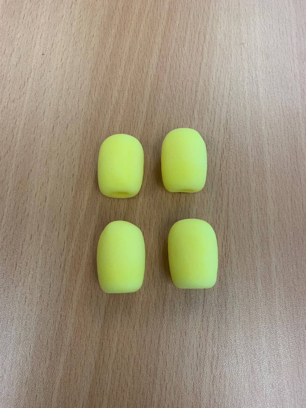 4-pack Yellow FOAM Microphone WINDSCREEN for Plantronics Supra Encore headsets