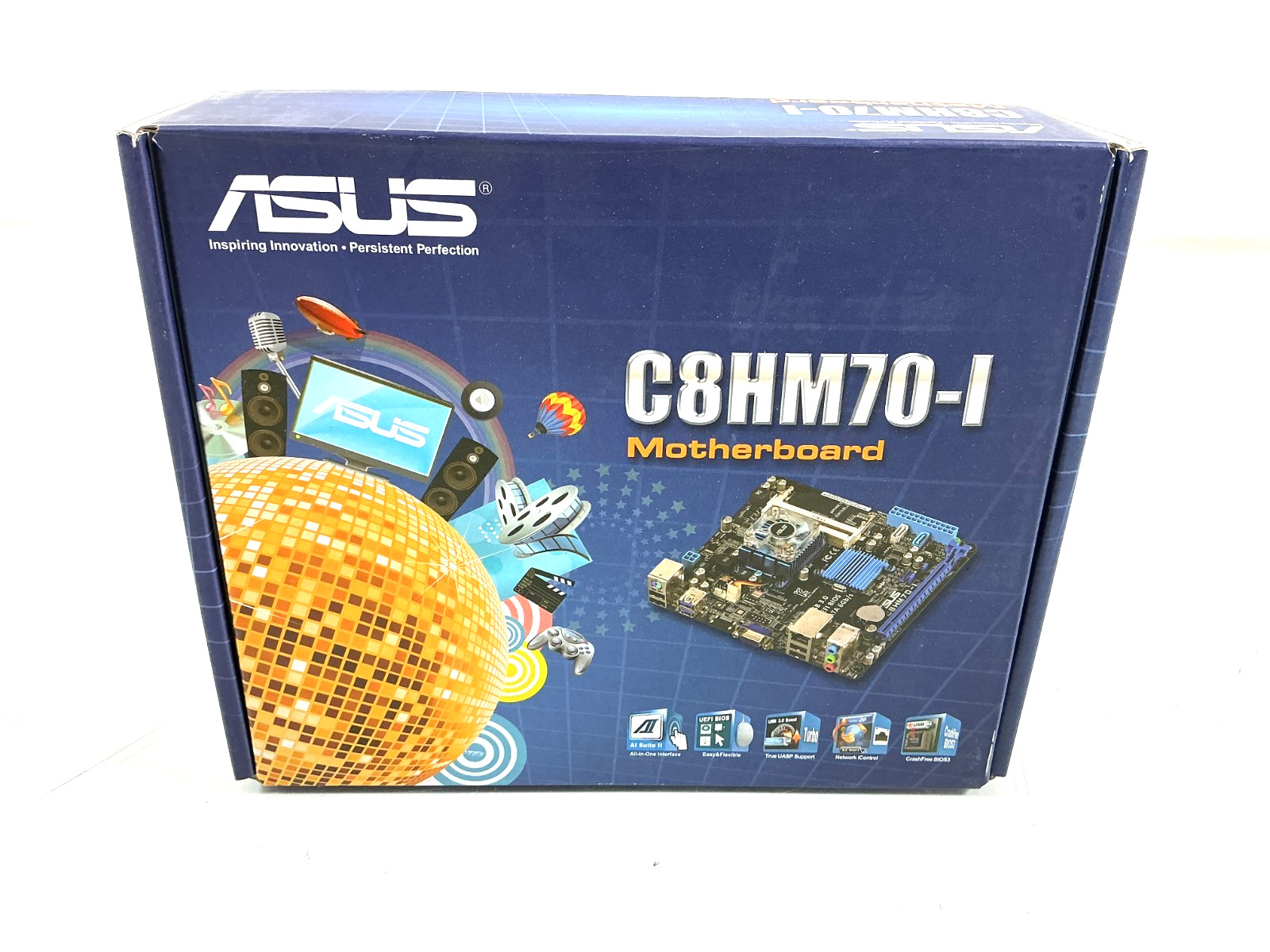 ASUS C8HM70I MiniITX Celeron 847 DDR3 Motherboard  C8HM70I G1N