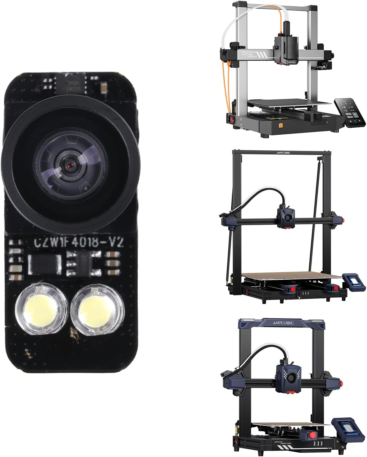 Kobra 3 3D Printer Camera,Real-Time and Remote Monitoring